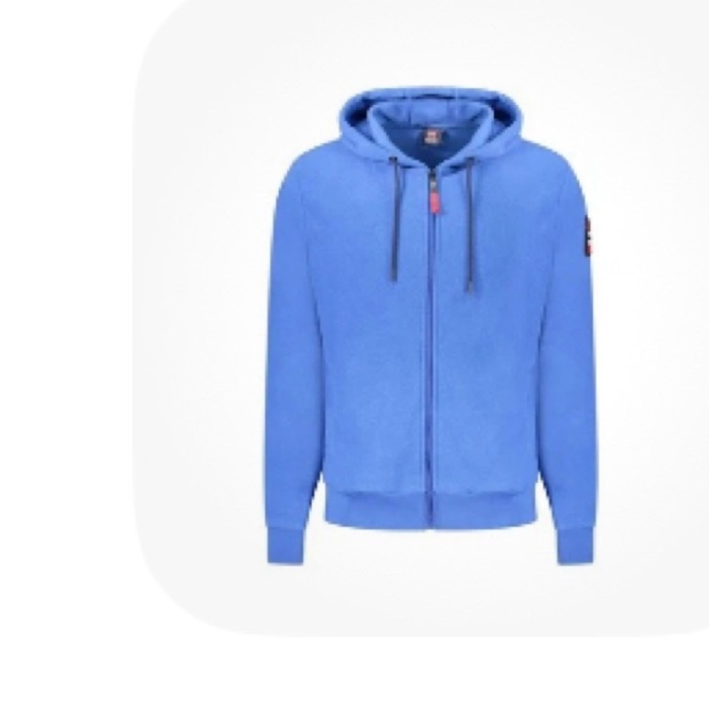 Blue Zip-Up Hoodie